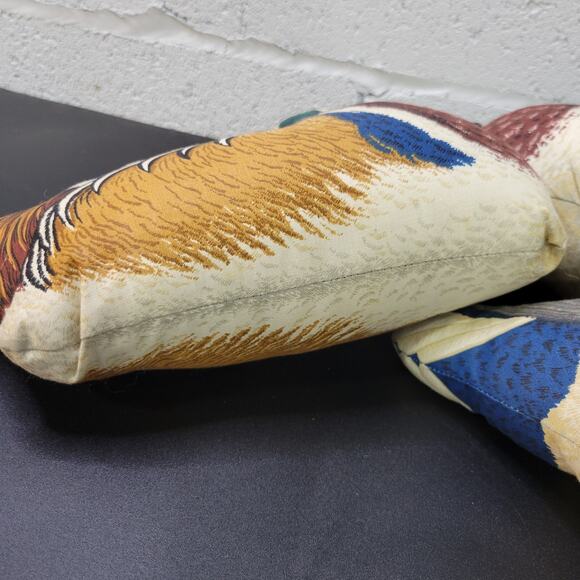 Vintage Ducks Fabric Pillows Figures Decorations Lot of 3 Handmade - Picture 15 of 16